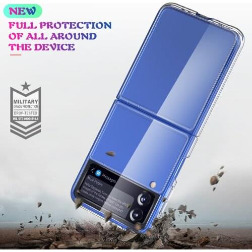 HD Clear Thin Acrylic Back Cover Case for Samsung Galaxy Z Flip3 Flip 3 Anti-scratch Phone Bag Funda Coque