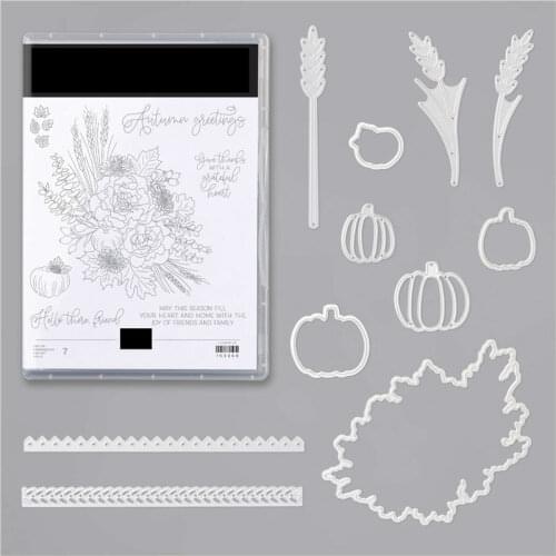 Christmas AUTUMN Metal Cutting Dies and Stamps for DIY Scrapbooking Album Paper Cards Decor Crafts Embossing Die Cuts New 2021