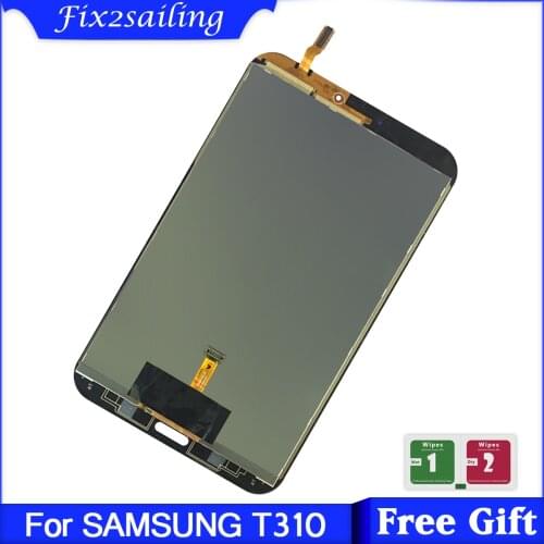 Test 8'' LCD For Samsung Galaxy Tab 3 8.0 T310 T311 SM-T310 SM-T311 LCD Display Touch Screen Digitizer Assembly Sensors Parts