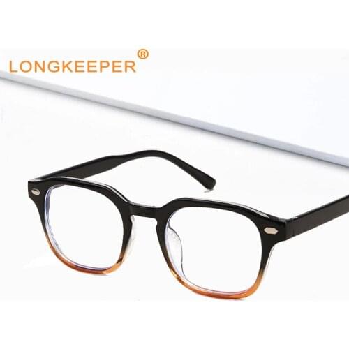 Vintage Anti Blue light Glasses Frame Square Lens Optical Computer Glasses Women Men Fashion Transparent Eyewear Frames Goggles
