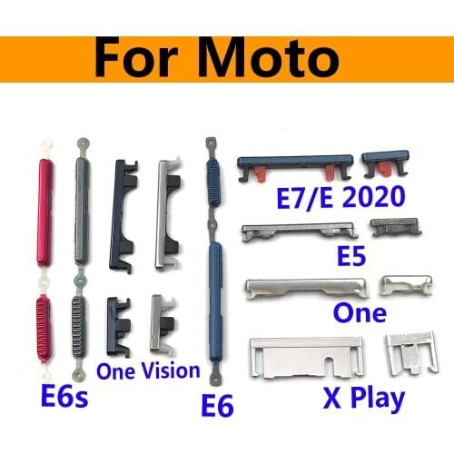 Power On Off Volume Switch Side Keys Button Flex Ribbon Cable Repair Parts For Moto E6S E6 E5 E2020 / For Moto One Vision X Play