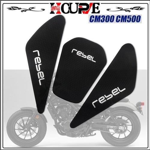 Motorcycle Protector Anti slip Tank Pad Sticker Gas Knee Grip Traction Side Decal For HONDA REBEL CMX500 CMX300 CMX 300 500