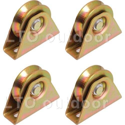 1/2Pcs V Yype/ U-Type/ Y-Type Wheel, Heavy Duty Rigid Caster with Bracket For Inverted Track Industrial Machine Wire Rope Rail