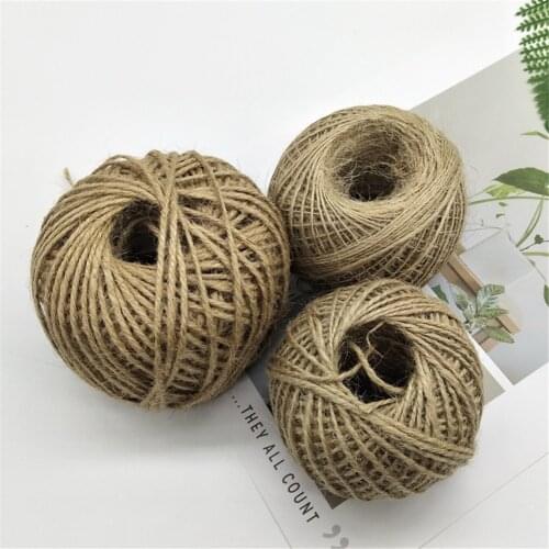 1mm/2mm Handmade Hemp Linen Cords Burlap Twine Rope String DIY Craft Decoration Gift String Cord Wedding Tags 100m,85m,50m,30m