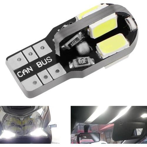 1pcs T10 Warm White 5730 8SMD Led Canbus Error Free License Interior Lights Indicator Lamp Car Styling Width Plate Auto Car