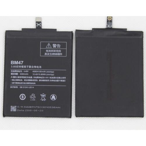 10pcs/lot replacement Phone Battery BM47 For Xiaomi Redmi 3 3S 3X 4X Redmi3 Pro Hongmi Redrice 3 3s BM 47 Phone Battery 4100mAh