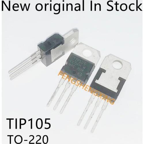 10PCS/LOT TIP105 P105 105 NPN darlington transistor TO-220 New original spot hot sale