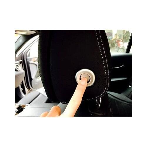 2012-15 For Benz ML W166 /GL X166 Chrome Seat Headrest Adjustment Cover Trim 4