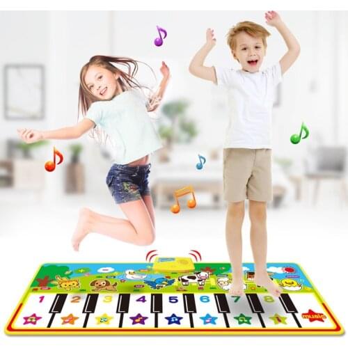 Educational Electronic Baby Toys Gift Baby Fun Cartoon Music Crawling Blanket Game Mat Early Educational Toys Carpet