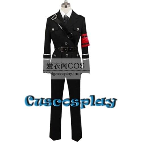 Anime TV Togainu no Chi Akira Cosplay Costume uniform full set with wig hat halloween costumes for women/men adult custom made