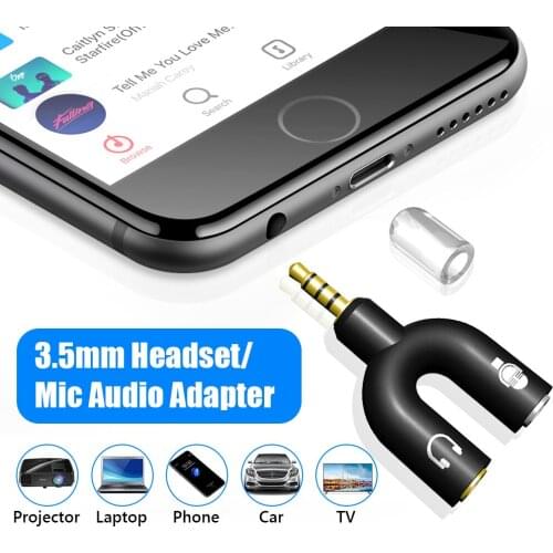 Audio Connector 3.5mm Jack to 6.35mm Splitter Adapter High quality Stereo Headphone For DIY Stereo Earphone Phones MP3 Tablet