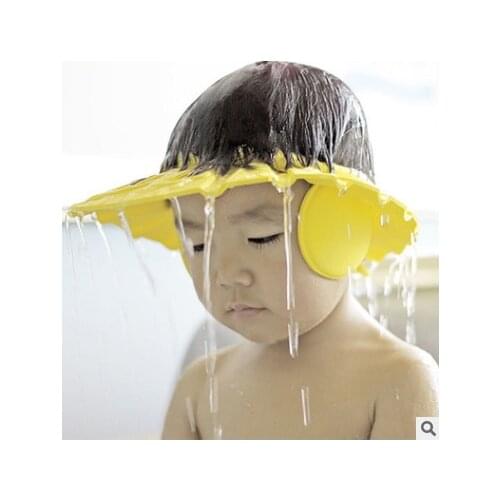 Safe Shampoo Shower Bathing Bath Protect Soft Cap Hat For Baby Wash Hair Shield Children Bathing Shower Cap Hat Kids