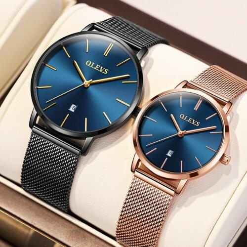 Fashion Watch For Women Luxury Ladies Wrist Watches Quartz Clock Male Watches For Couples Mesh strap watch Daily Wear Gifts