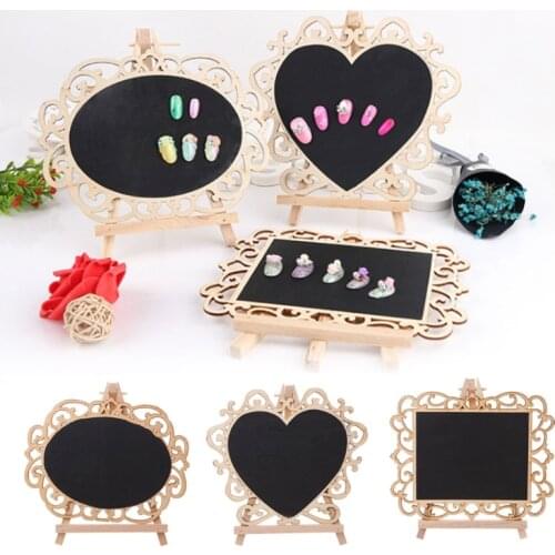 Nail Art Tips Display Wood Salon False Nail Art Tips Display Card Board Nails Stand Manicure Tool Nail Display Fashion Tools