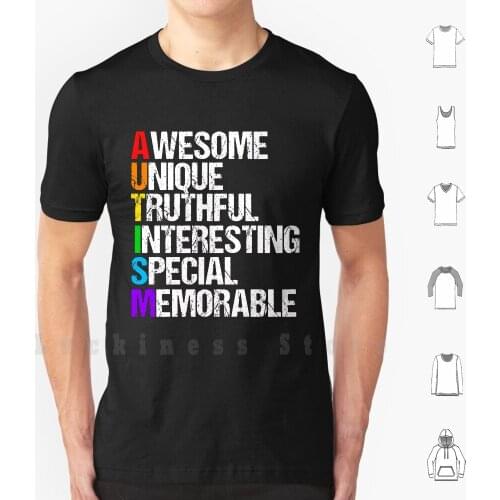 Beautiful Autism Pride Word Poem T Shirt Men cotton Cotton S - 6xl Autism Autism Acronym Cool Autism Autistic Autism