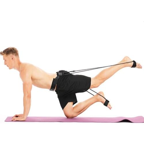 Fashion Resistance bands Pull Belt Bounce Resistance Training Rope Elastic Waist Body Shaping Fitness bands Accessories