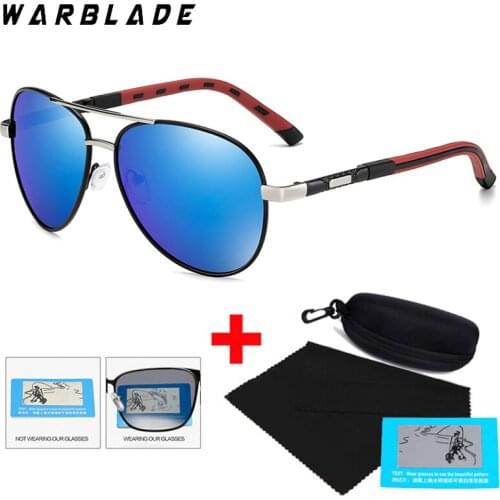 WarBLade Aluminum Magnesium Mens Pilot Sunglasses Polarized Men Coating Mirror Glasses Oculos Male Eyewear Accessories For Me