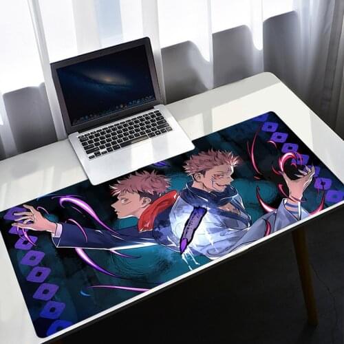 Desk Mat Pc Anime Mouse Pad Jujutsu Kaisen Mousepad Gaming Keyboard Xxl Mouse Pad 900x400 Desk Protector Keyboards Accessories