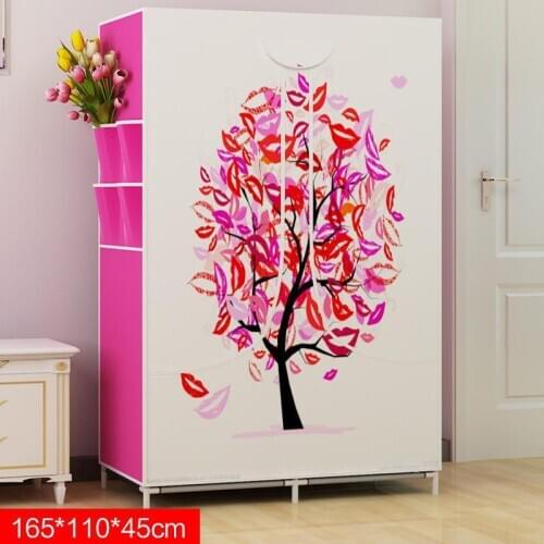 Simple wardrobe childrens home bedroom cloth cloth wardrobe simple economical space small wardrobe