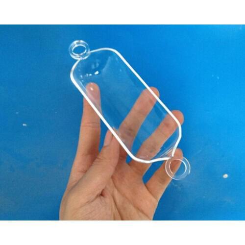 Clear silica quartz boat with rings OD30*T2*L100