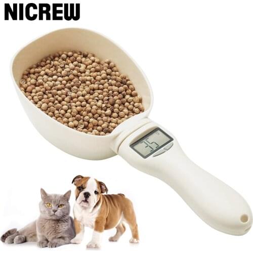 Pet Precise Food Scale Electronic Measuring Tool New Dog Cat Feeding Bowl Measuring Spoon with LCD Digital Display Scale 250ml