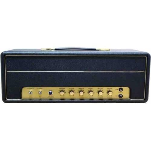 Custom Grand Vintage Super Lead Plexi59 Handwired Guitar Amplifier Head 50W in Black Tolex Is Optional