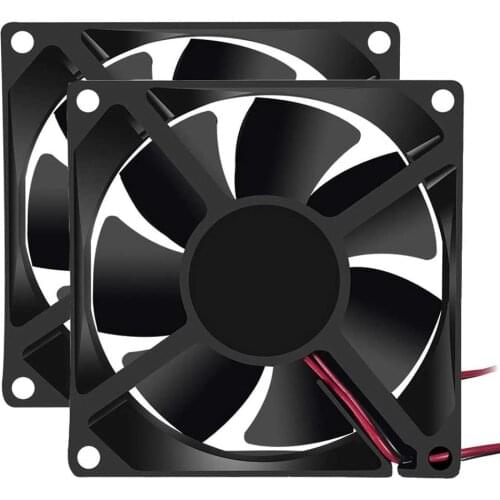 80mm x 80mm x 25mm Fan DC 24V 8025 Brushless Cooling Fan for Cooling PC Computer Case CPU Coolers Radiators 2pin