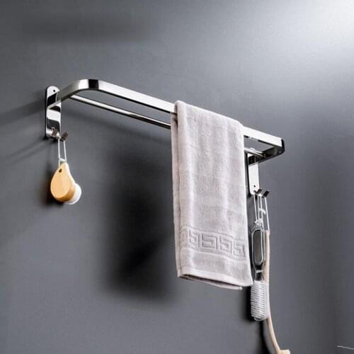 Towel Rack 304 Stainless Steel Towel Holder Wall Mounted Towel Hanger Single Rod Double Rod With Hook Bathroom Accessories ZM227