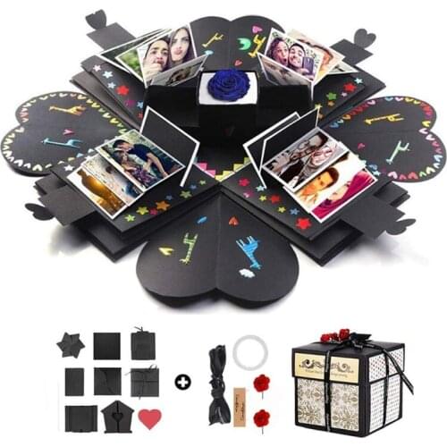 Explosion Box - Creative Surprise Gift Box DIY Photo Album Scrapbooking for Chr 87HA