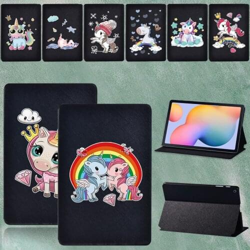 For Samsung Galaxy Tab S6 Lite 10.4 Inch Cute Pattern Series Protective Cover for P610 P615 Tablet Case + Pen