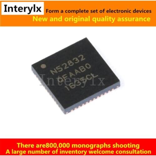 1PCS NRF52832-QFAA-R N52832 NRF51822-QFAA-R N5182 QFN-48 NRF52840-QIAA-R N52840 QFN-73 The wireless transceiver chip