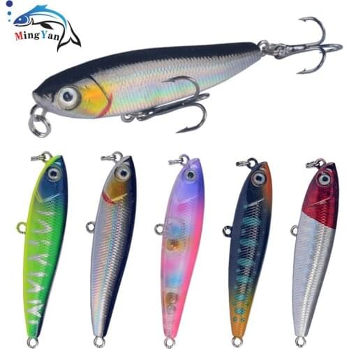 1pcs Floating Pencil Bait 5.5cm/3.5g Jerkbait Artificial Plastic Hard Bait Crankbait Bass Fishing Wobblers Carp Fishing Tackle