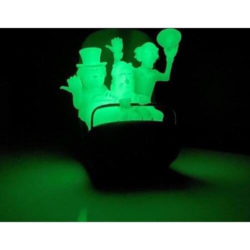 13X10CM Haunted Mansion Hitchhiking Ghosts-Doom Buggy Glow In The Dark Home Decoration Halloween Party Props Gift for Adult Kids
