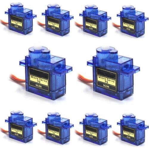 9G SG90 Micro Servo Motor 21.5*11.8*22.7 RC Servo Motor For RC Robot Helicopter Airplane Car Boat Remote Control Helicopters