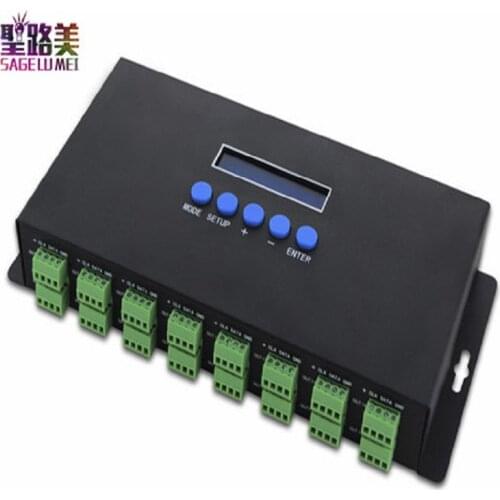 BC-216 Led Pixel Controller 16CH two port 16 Channels Artnet To SPI / DMX WS2811 WS2812B SK6812 2801 8806 340pixels DC5V-24V