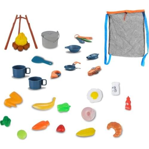 Kids Camping Play Tent Play Tent Set for Boys Girls Pretend-Play Game Kids Play Tent Pops Up Tent with Kid Camping Gear