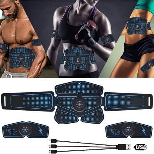 Home Gym Exercise Machine Abdominal Toning Belt Vibration Abdominal Muscle Trainer Electronic Belt Fitness Massage EMS Equiment