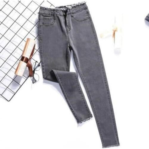 Jeans Female Spring Summer Denim Pants Black Color Womens Jeans Stretch Bottoms Feminino Skinny Pants for Women Trousers F90