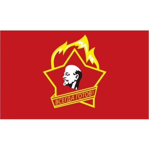 60X90CM/90X150cm/120X180CM Soviet Pioneers USSR Flag 3X5FT Banner Brass Metal Holes CCCP Flags