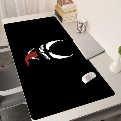 Game Pad Mouse For Office PC Gamer Cabinet Keyboard Mat Gamers Accessories Venom Villain Mousepepad Pad Table Anime Xs Xxs Pads