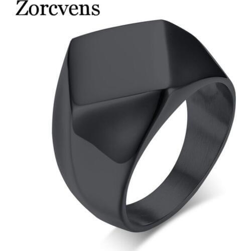 Modyle Top Chunky Ring for Men Stainless Steel Personalized Male DIY Jewelry