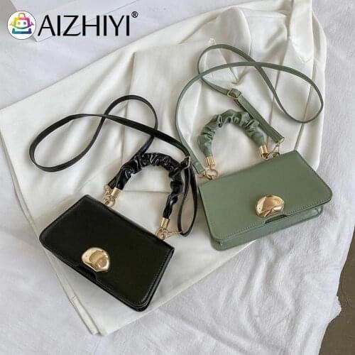 Mini PU Leather Shoulder Bags Fashion Women Pure Color PU Pleated Messenegr Bags Ladies Top-Handle Handbag for Women