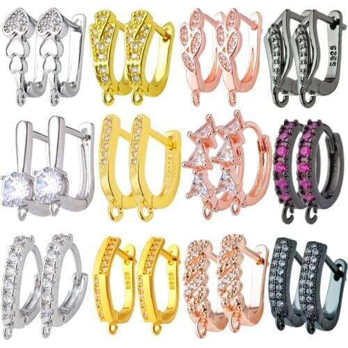 Peixin 2020 NEW Luxury Womens Earrings Accessories Supplies Earring Hooks Clasps For DIY Fashion Woman Earrings Jewelry Making