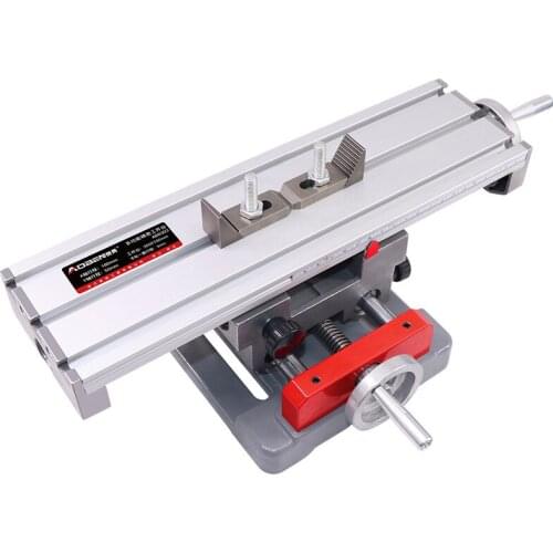 Precision cross table drill worktable multifunctional milling machine electric drill support XY axis mobile micro slide small