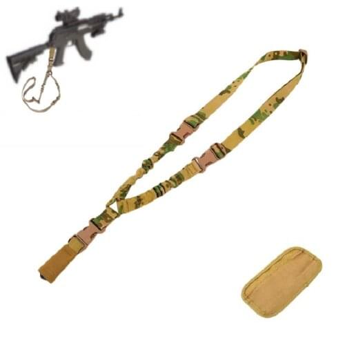 Military Gun Sling A Single Point Gun Rope Outdoor Tactical Task Safe Ropes Adjustable Rifle Gun Strap Belts