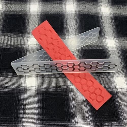 Hexagon Diamond Honeycomb geometric Plastic Embossing Folder For Scrapbook DIY Album Card Tool Plastic Template