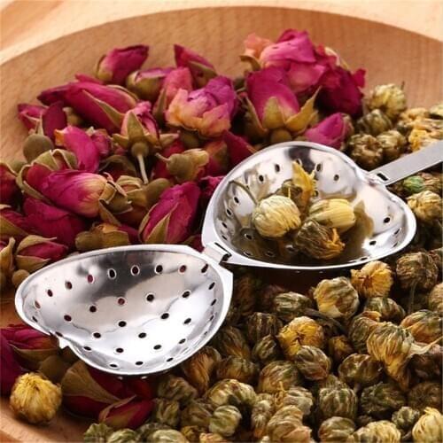 Heart Shape Stainless Steel Tea Infuser Spoon Strainer Tea Making Filter Accessories Kitchen Tea Coffee Strainer Tools