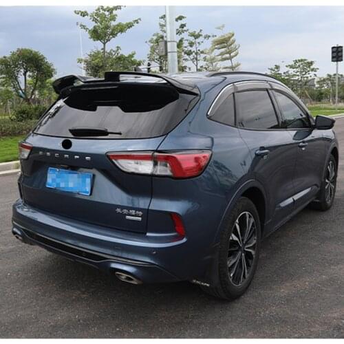 For Ford Escape Kuga Spoiler 2020 2021 High Quality ABS Material Carbon Fiber Look Car Rear Trunk Wing Accessories Body Kit