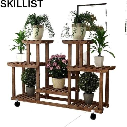 Plantenrekken Scaffale Porta Piante Estante Para Plantas Wood Table Rack Stojak Na Kwiaty Outdoor Flower Stand Plant Shelf