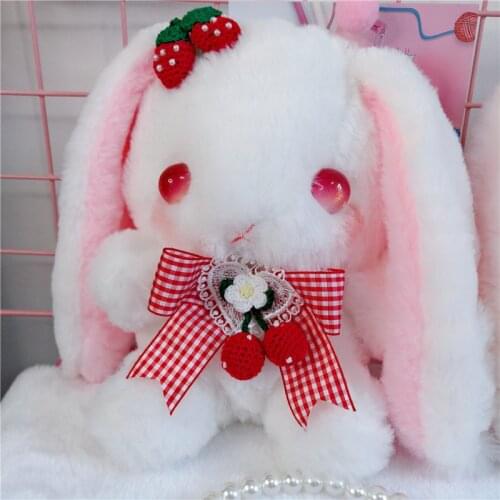 Original Design Lolita Rabbit Bear Bag JK Bag Cute Bunny Messenger Bag Birthday Gift Plush Toys